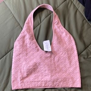 Pink halter top spandex top